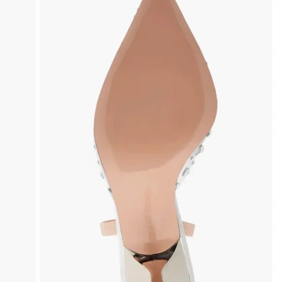 Piferi Upanova Transparent Crystal Embellished Pointed Toe Slingback Pump (35.5) - Picture 6 of 6